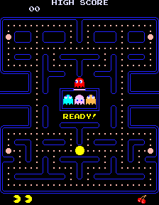 Pac-Man (Midway, with speedup hack) Screenshot 1